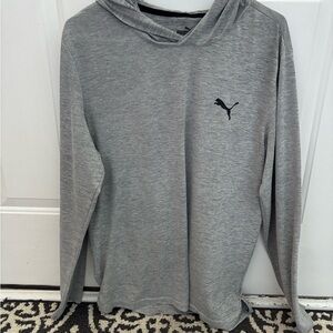 Puma Men's Heather Gray Hoodie